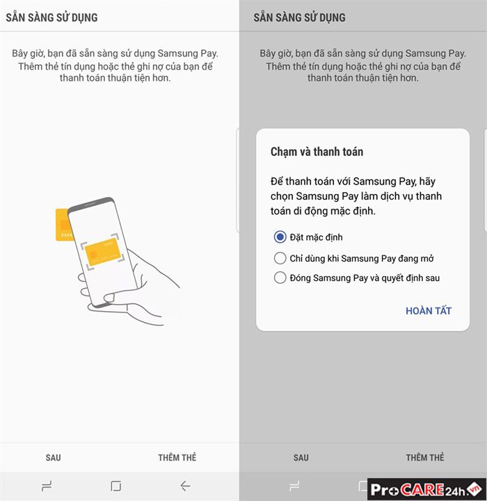 Hướng dẫn sử dụng Samsung Pay (Bước 4)