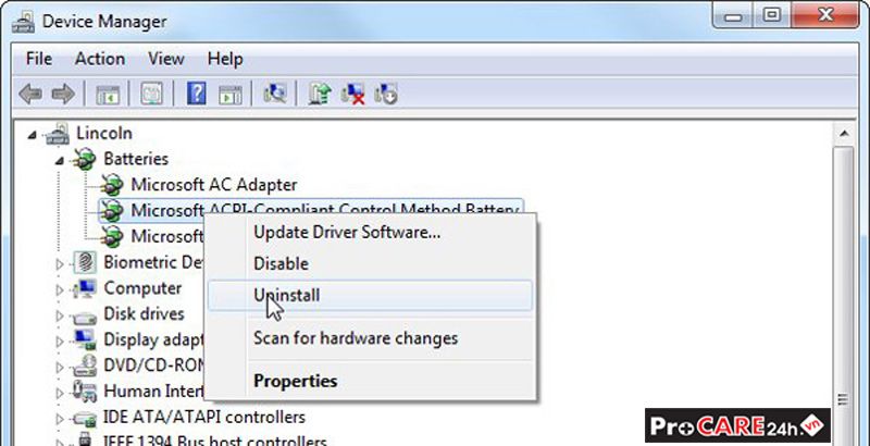 Microsoft Acpi Compliant Control Method battery Driver ...
