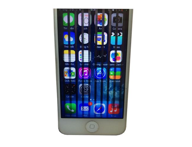 Màn hình iPhone 5 bị sọc khắc phục như thế nào?