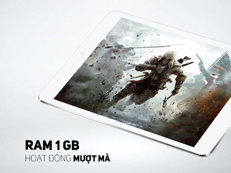 iPad Air 1 16GB với thanh RAM hoạt động mượt mà